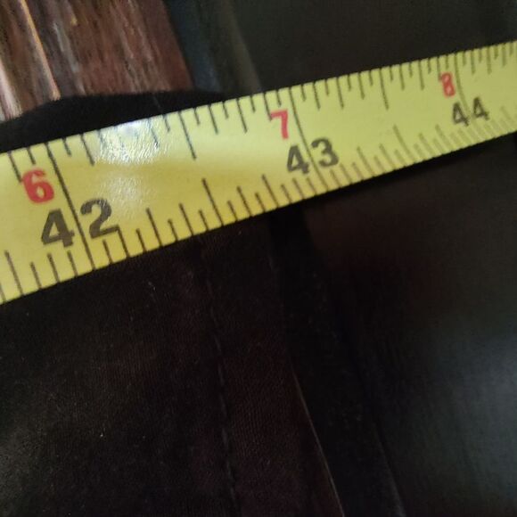 Wide Legged Draped Swishy Black Elastic Waist Drawstring Pants Size L - Picture 7 of 7